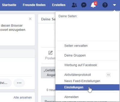 Facebook Einstellungen